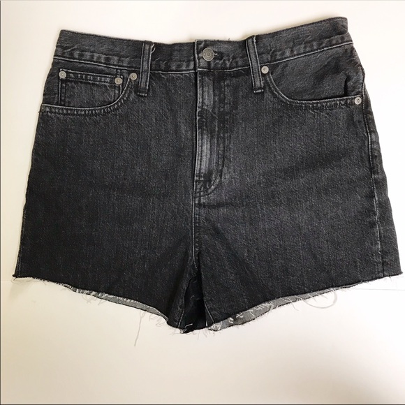 NWT Madewell The Perfect Jean Short 28 Faded Black - Picture 3 of 12